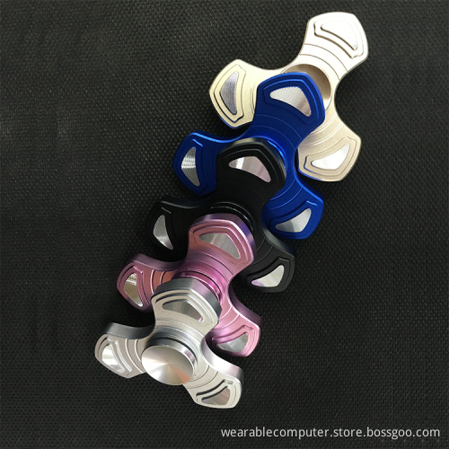 Hand Spinner Fidget Toy Finger Spinner Aluminium Alloy High Speed Up to 3 Min Spins Tri-spinner to Relieves Boredom